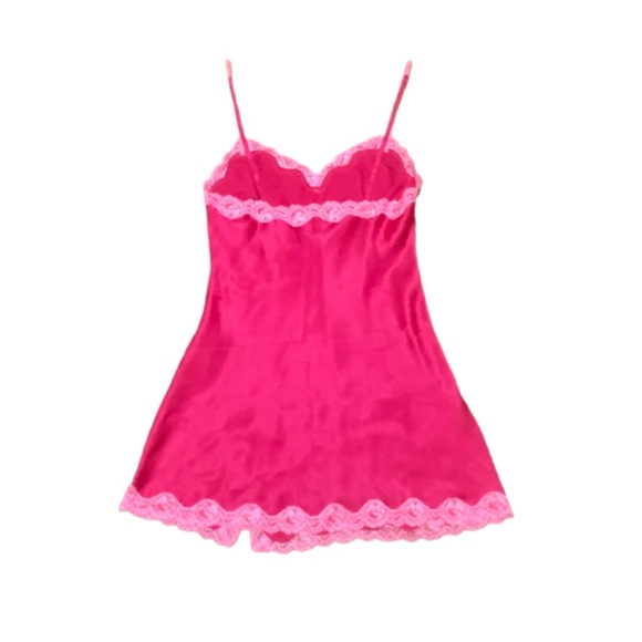 Victoria Secret Women’s Vintage Pinks Romantic Cami Lace Lined Slip Dress Sz M - Picture 3 of 4